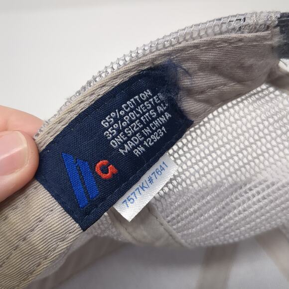 Agri Beef Strapback Trucker Hat Gray One Size Adjustable Embroidered Mesh Back - Picture 9 of 9